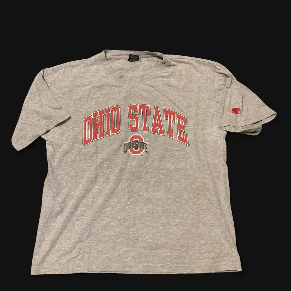 Ohio state university Starter center hit tee vtg 00s Heather grey L/23.5